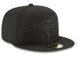 New Era Toronto Blue Jays Blacked Out 59fifty Fitted Cap