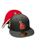 New Era Los Angeles Dodgers 100th Anniversary SP Red & Gold 59fifty Fitted Cap