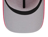 Scarlet Red on White 9forty A-frame Snapback Cap