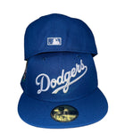 New Era Los Angeles Dodgers Script 40th Anniversary Patch 59fifty Fitted Cap