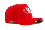 Scarlet Red on White 9forty A-frame Snapback Cap