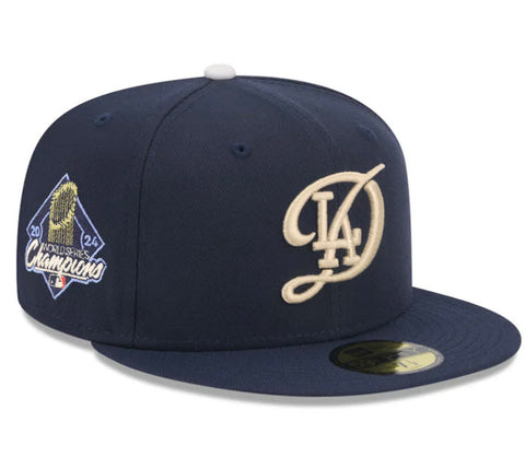 New Era Los Angeles Dodgers City Connect 2024 World Series Champions SP 59Fifty Fitted Cap