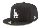 New Era Los Angeles Dodgers Black and White 2024 World Series Champions Side Patch 59fifty Fitted Cap