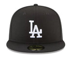 New Era Los Angeles Dodgers Black and White 2024 World Series Champions Side Patch 59fifty Fitted Cap