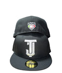 New Era Toros de Tijuana Black and White Gray UV 59fifty Fitted Cap