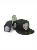 New Era Las Vegas Raiders  Black / Gray Super Bowl Champions Patch 59fifty Fitted Cap