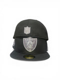 New Era Las Vegas Raiders  Black / Gray Super Bowl Champions Patch 59fifty Fitted Cap