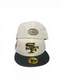 New Era San Francisco 49ers 2tone 30th Anniversary Super Bowl Patch 59fifty Fitted Cap