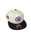 New Era Cruz Azul Green UV Mexico Flag Patch 2tone 59fifty Fitted Cap