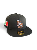 New Era Los Angeles Dodgers Cow Print Metallic Mexico Flag Patch 59fifty Fitted Cap