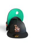 New Era Los Angeles Dodgers Cow Print Metallic Mexico Flag Patch 59fifty Fitted Cap