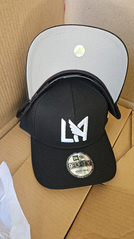 New Era Los Ángeles Football Club Black & White A-frame 9forty Snapback Cap