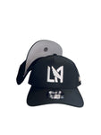 New Era Los Ángeles Football Club Black & White A-frame 9forty Snapback Cap