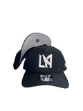 New Era Los Ángeles Football Club Black & White A-frame 9forty Snapback Cap