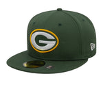 New Era Green Bay Packers Basic Team Color 59fifty Fitted Cap