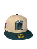 New Era México Béisbol Two Tone Vegas Gold/Dark Green 59fifty Fitted Cap