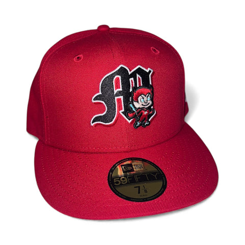 New Era Diablos Rojos Del Mexico Scarlet 59fifty Fitted Cap