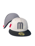 New Era México Béisbol Two Tone Chrome White /Black 59fifty Fitted Cap