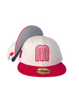 New Era México Béisbol Two Tone Chrome White /Scarlet 59fifty Fitted Cap