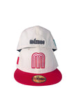 New Era México Béisbol Two Tone Chrome White /Scarlet 59fifty Fitted Cap