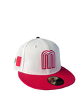 New Era México Béisbol Two Tone Chrome White /Scarlet 59fifty Fitted Cap