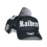 New Era Las Vegas Raiders Script 60th Season Patch A-Frame 9forty Snapback Cap