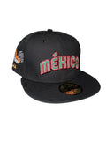 New Era Mexico Beisbol Script Gallo Patch 59fifty Fitted Cap