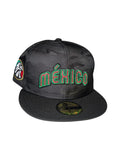 New Era Mexico Beisbol Script Black Camo Águila Patch 59fifty Fitted Cap