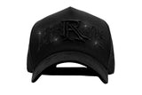 Rude Awakenings Tripple Black Crystals Snapback Cap