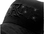 Rude Awakenings Tripple Black Crystals Snapback Cap