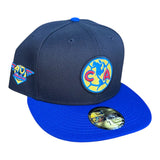 New Era Club America “Ódiame Más” 40th Anniversary Two tone Black/Light Royal 59fifty Fitted Cap