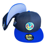 New Era Club America “Ódiame Más” 40th Anniversary Two tone Black/Light Royal 59fifty Fitted Cap