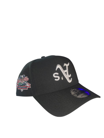 New Era Oakland Athletics Upside down Logo Battle of The Bay  Patch A-frame 9forty Snapback Cap