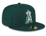 New Era Los Angeles Angels Fashion Color Dark Green 59fifty Fitted Cap