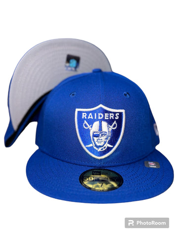 Las Vegas Raiders New Era Royal Blue/Gray Bottom 59FIFTY Fitted