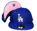 New Era Los Angeles Dodgers On-field Pink UV 59fifty Fitted Cap