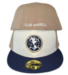 New Era Club America Chrome/Camel 59fifty Fitted Cap