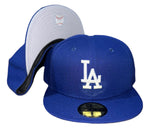 New Era Los Angeles Dodgers On-field Gray UV 59fifty Fitted Cap