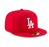 New Era Los Angeles Dodgers Basic Scarlet 59Fifty Fitted Cap