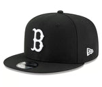 New Era Boston Red Sox Black & White 9fifty Snapback Cap