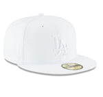 New Era Los Angeles Dodgers White on White 59fifty Fitted Cap
