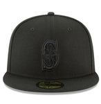 New Era Seattle Mariners Blackout Basic 59fifty Fitted Cap ni