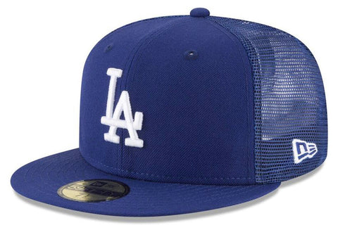 New Era Los Angeles Dodgers On-Field Mesh Back 59fifty Trucker Fitted Hat