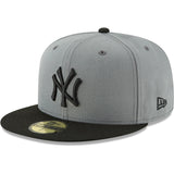 New Era New York Yankees Two Tone Gray/Black 59fifty Fitted Cap