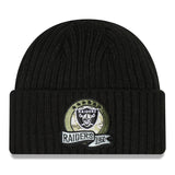 New Era Las Vegas Raiders Salute to Service Cuffed Knit Beanie