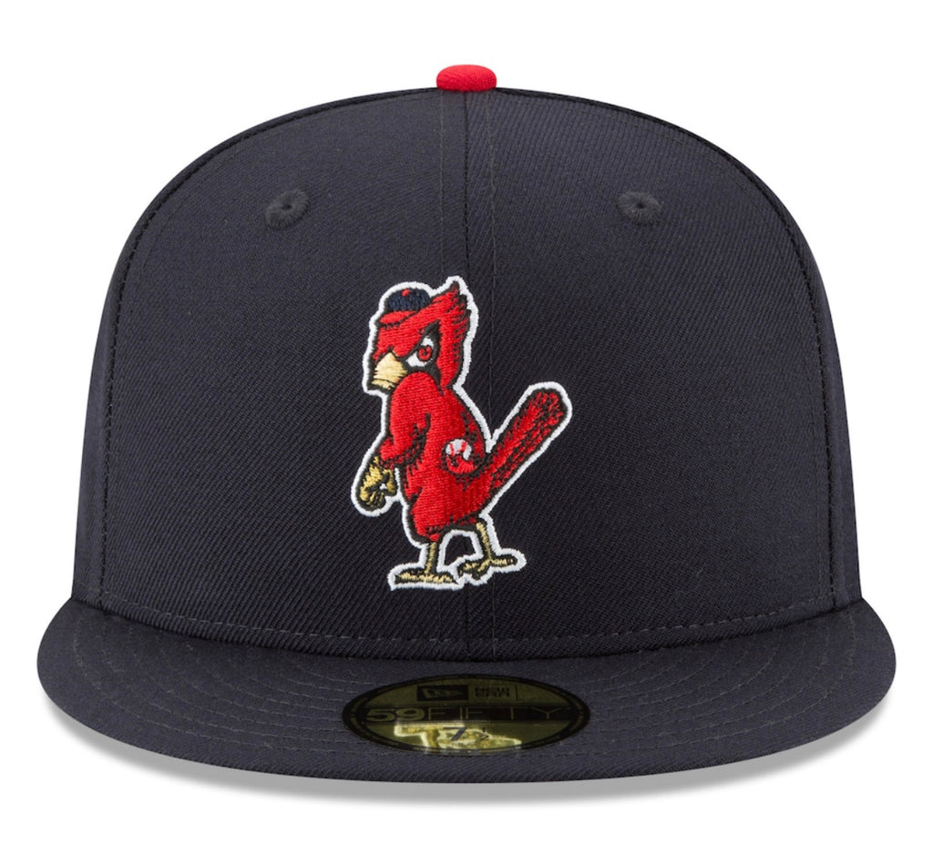 Cardinals COOPERSTOWN SKYLINE Navy Fitted Hat by American Needle
