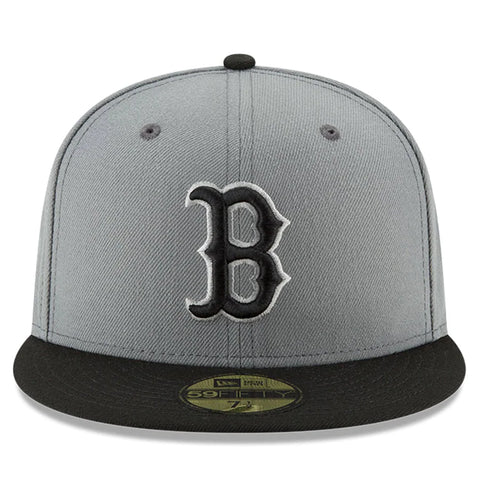 New Era Boston Red Sox Gray/Black Two-Tone 59fifty Fitted Cap