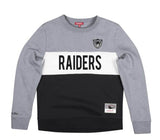 Mitchell and Ness Las Vegas Raiders Women’s Color Block Pullover Sweatshirt