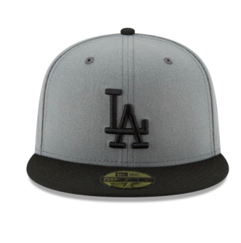 New Era Los Angeles Dodgers Storm Gray Basic 59fifty Fitted Cap