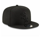 New Era Chicago White Sox Black on Black 9fifty Snapback Cap